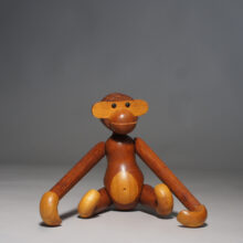 Kay Bojensen. Vintage monkey in teak and limba wood. Apa i teak. Wigerdals