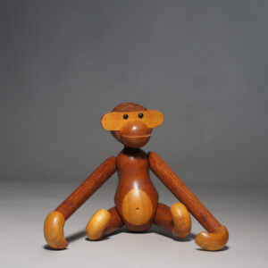 Kay Bojensen. Vintage monkey in teak and limba wood. Apa i teak. Wigerdals