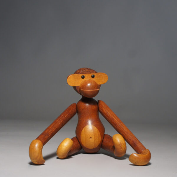 Kay Bojensen. Vintage monkey in teak and limba wood. Apa i teak. Wigerdals