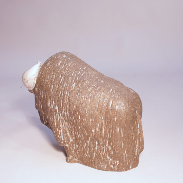Bison in ceramic by Göran Andersson for Upsala Ekeby. Bisonoxe Wigerdals
