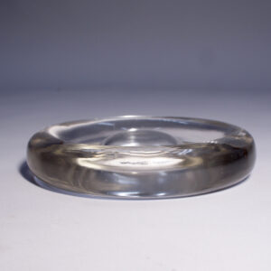 1980's ashtray by Enzo Mari for Danese, Italy. "Delos". Ashtray in glass. Askfat i glas Wigerdal