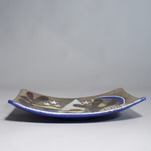 Anna-Lisa Thomson for Upsala-Ekeby "Havsflora" 1950's ceramic dish. Fat Wigerdals