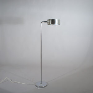 Ateljé Lyktan, Sweden. "Stekpannan". Floor lamp in aluminium Golvlampa Wigerdals