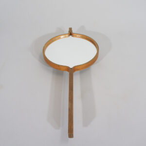 Hand mirror in teak by Hans-Agne Jakobsson, Markaryd Sweden. Handspegel Wigerdals