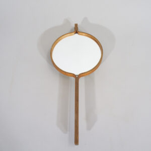 Hand mirror in teak by Hans-Agne Jakobsson, Markaryd Sweden. Handspegel Wigerdals Värld