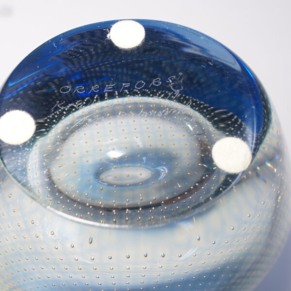 Sven Palmqvist for Orrefors, Sweden. Vase in glass "Kraka" Vas i glas Wigerdals