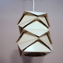 1960's ceiling pendant with metal plates Taklampa i metall