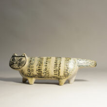 Lisa Larson for Gustavsberg. 1950's ceramic cat 1957 from the serie Stora Zoo