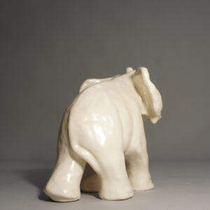 Vicke Lindstrand for Upsala Ekeby, Swden. ceramic elephant. Elefoan i keramik.