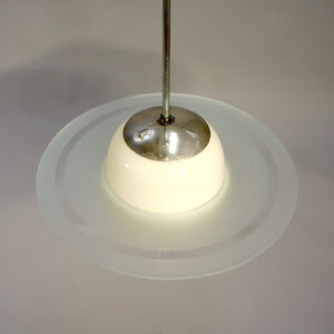 1930's art deco saturnus lamp in glass. Saturnuslampa Wigerdals