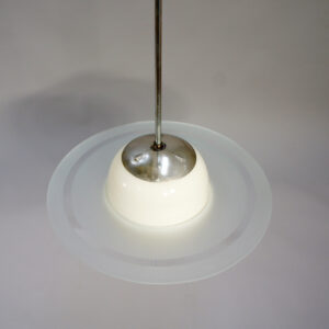 1930's art deco saturnus lamp in glass. Saturnuslampa Wigerdals