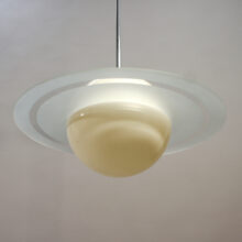 1930's art deco saturnus lamp in glass. Saturnuslampa Wigerdals