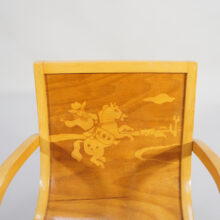 Childrens rocking chair Cowboy decoration Barn gungstol
