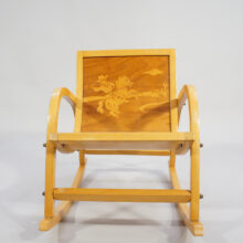 Childrens rocking chair Cowboy decoration Barngungstol Wigerdals