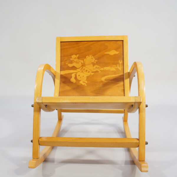 Childrens rocking chair Cowboy decoration Barngungstol Wigerdals