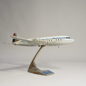 Aircraft model in aluminium. Raise up. Douglas DC-8 KLM. Flygplansmodell