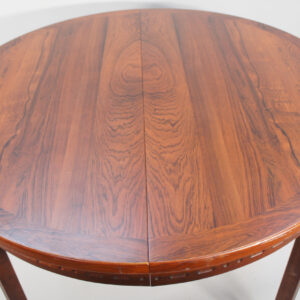 Dinner table in rosewood by Troeds Möbler, LBG GroupSweden. "Rimbo" Runt matbord i jakaranda