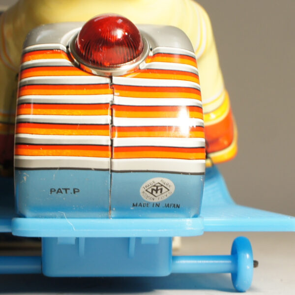 1960's japanese tin toy by Masudaya "Space scooter" Mint in box rymdleksak Wigerdals