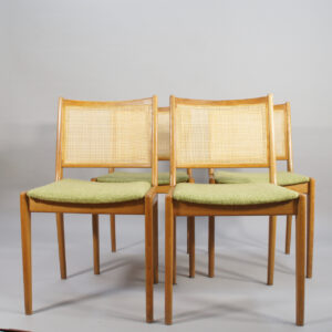 Karl-Erik Ekselius for JOC Vetlanda Dining chairs in oak. Matstolar i ek Wigerdals