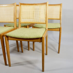 Karl-Erik Ekselius for JOC Vetlanda Dining chairs in oak. Matstolar ek rotting Wigerdal