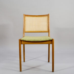 Karl-Erik Ekselius for JOC Vetlanda Dining chairs in oak. Matstolar i ek och rotting Wigerdal