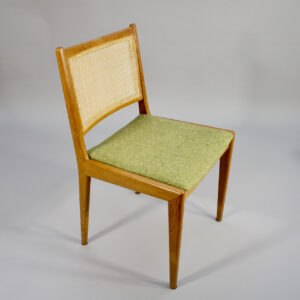 Karl-Erik Ekselius for JOC Vetlanda Dining chairs in oak. Matstolar i ek och rotting Wigerdals