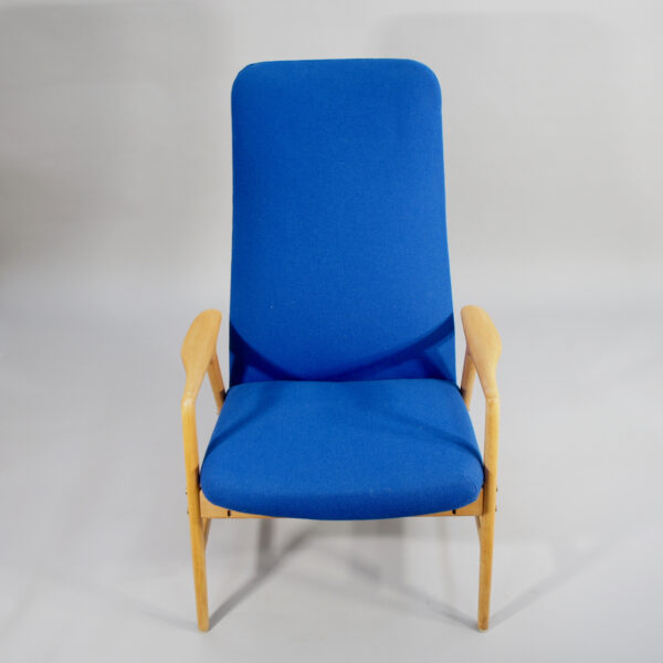 Easy chair with ottoman by Alf Svensson for Ljungs industrier. Fåtölj med fotpall Wigerdals