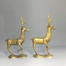 Deer in brass. Hjortar i mässing Wigerdals