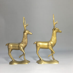 Deer in brass. Hjortar i mässing Wigerdals