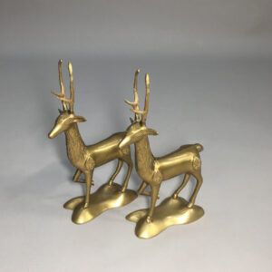 Deer in brass. Hjortar mässing Wgerdals