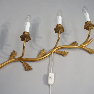 1950's wall lamp in brass. Vägglampa i mässing Wigerdals