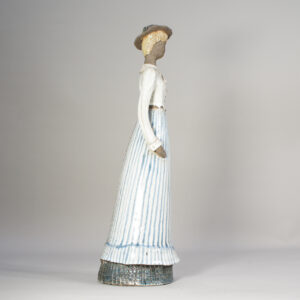 Large figurine in stoneware by Elsi Bourelius.