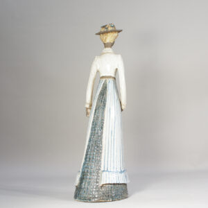 Large figurine in stoneware by Elsi Bourelius.