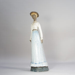 Large figurine in stoneware by Elsi Bourelius.