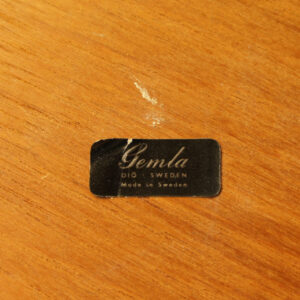 Serving trolley on wheels by Gemla Sweden in teak and laminate Serveringsvagn. Wigerdals