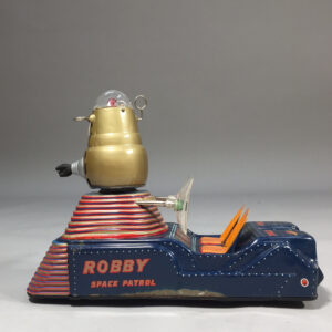 Robby space patrol. Vintage toy robot By Nomura, Japan. Antik leksaksrobot Wigerdals