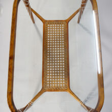 Table in birch with glass top 1910-20's. Swedish grace. Bord i björd med glasskiva 1920-tal wigerdal.com