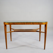 Table in birch with glass top 1910-20's. Swedish grace. Bord i björk med glasskiva wigerdal.com