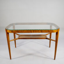 Table in birch with glass top 1910-20's. Swedish grace. bord i björk och glas 1910-20-talet.