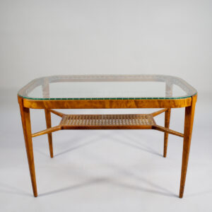 Table in birch with glass top 1910-20's. Swedish grace. bord i björk och glas 1910-20-talet.