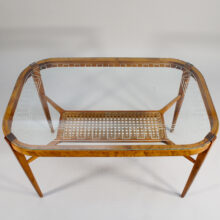 Table in birch with glass top 1910-20's. Swedish grace. Bord i björk med glasskiva 1910-talet wigerdal.com