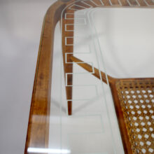 Table in birch with glass top 1910-20's. Swedish grace. Fåtölj danmark 1950-tal wigerdal.com