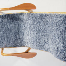 Yngve Ekström for Swedese. "Lamino". Easy chair in oak and sheep skin. Fåtölj i ek och fårskinn wigerdal.com