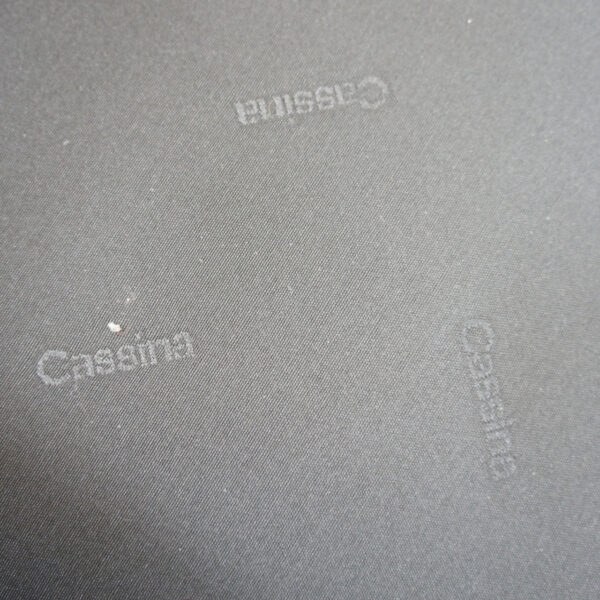 Le Courbusier for Cassina, Italy. LC2. A three seater sofa in black leather and chrome steel.