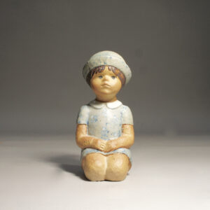 Lisa Larson for Gustavsberg, Sweden. Sitting girl. 1970-80's