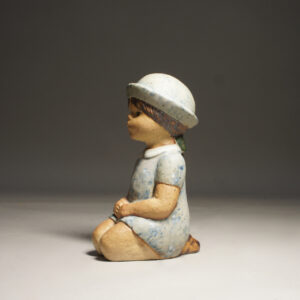 Lisa Larson for Gustavsberg, Sweden. Sitting girl. 1970-80's