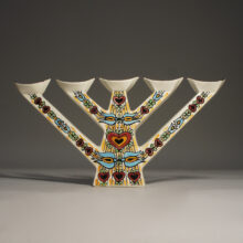 "Allmoge". 1960's candle stick by Anita Nylund for Gantofta, Sweden.