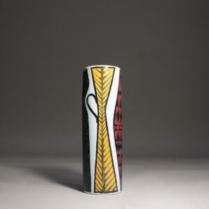 Stig Lindberg for Gustavsberg, Sweden. A cylinder vase in ceramic from the collection "Kavalkad".