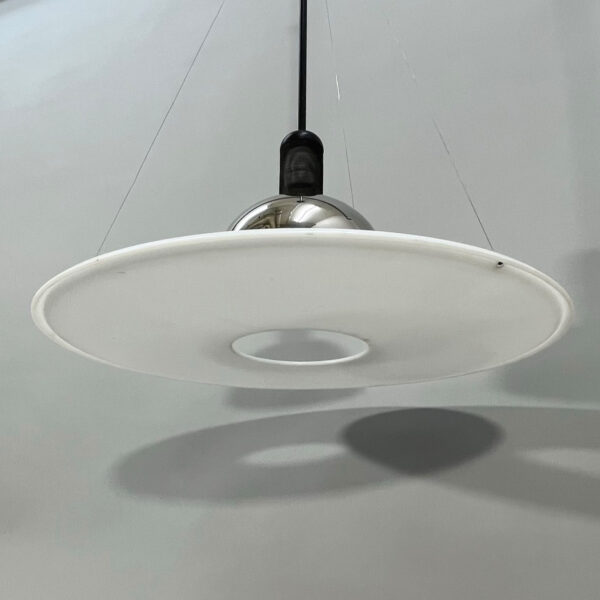 Achille Castiglione for Flos, Italy. "Frisbi". 1970's ceiling lamp.