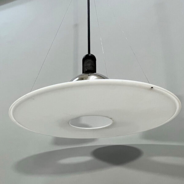 Achille Castiglione for Flos, Italy. "Frisbi". 1970's ceiling lamp.